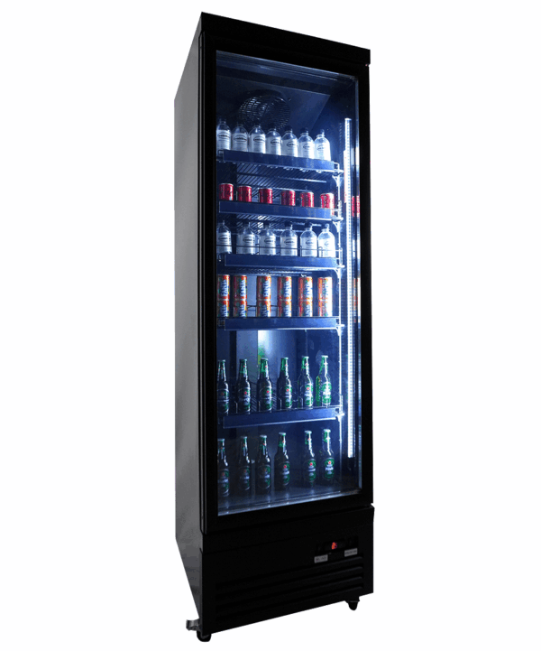 KÜHLSCHRANK 1 GLASTÜR SCHWARZ CEB-500R BL – Bild 7