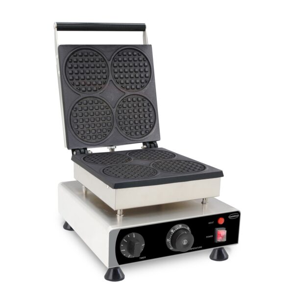 WAFFELEISEN 4ST RUNDE WAFFELN – Bild 2