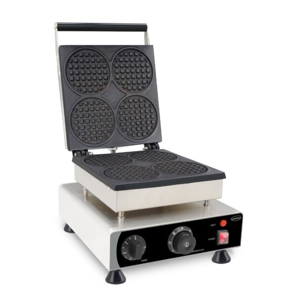 WAFFELEISEN 4ST RUNDE WAFFELN – Bild 2