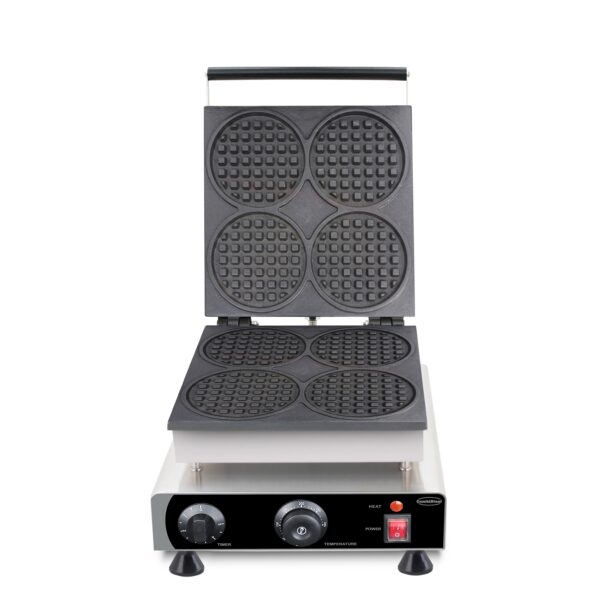 WAFFELEISEN 4ST RUNDE WAFFELN – Bild 3