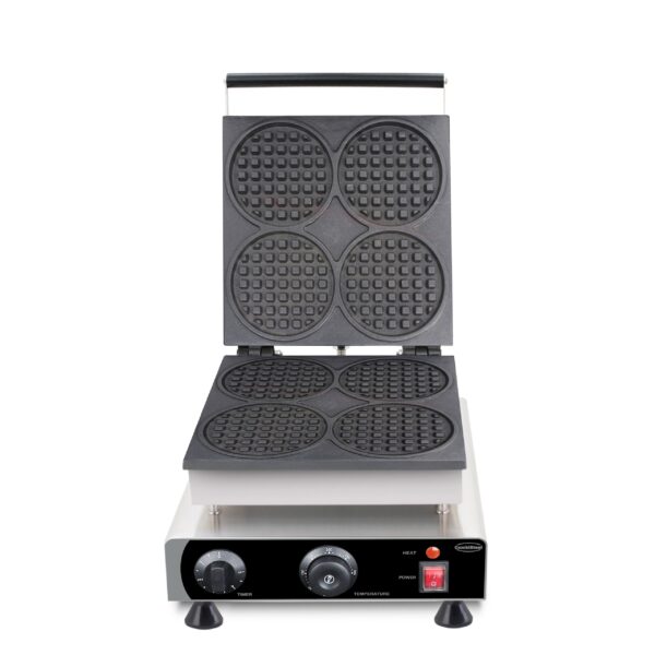 WAFFELEISEN 4ST RUNDE WAFFELN – Bild 3