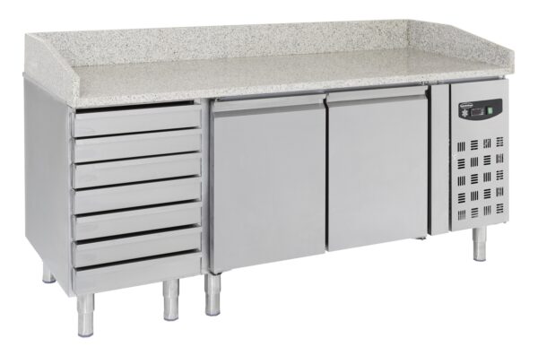 PIZZATISCH 2 TÜREN 7 TEIGSCHUBLADEN