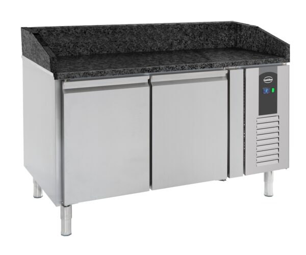 PIZZATISCH 2 TÜREN SCHWARZE GRANIT-ARBEITSPLATTE
