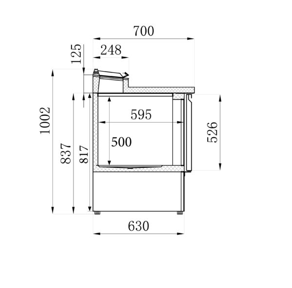 SALADETTE 2 TÜREN 5x1/6GN BEHÄLTER – Bild 5