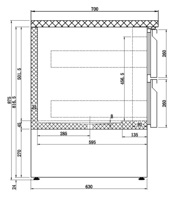 KÜHLTISCH 6 SCHUBLADEN – Bild 3