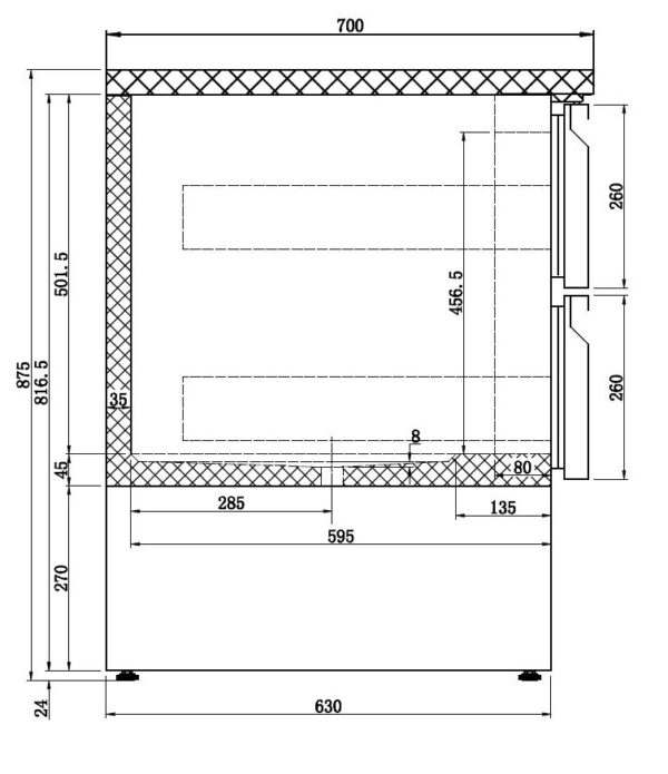 KÜHLTISCH 6 SCHUBLADEN – Bild 4