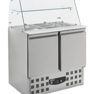 GEKÜHLTE SALADETTE MIT GLAS  2 TÜREN