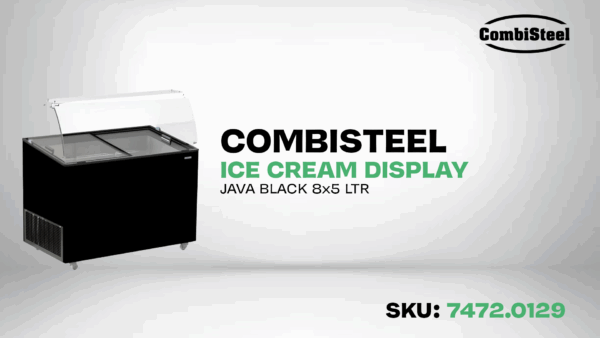 SPEISEISVITRINE CORSICA SCHWARZ 6X5 LT – Bild 6