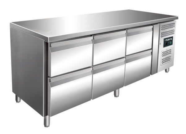 PTM Kühltisch mit 3x 2er Schubladenset,
Modell KYLJA 3160 TN