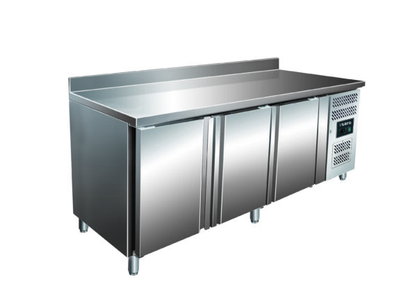 PTM Kühltisch mit 3 Türen und Aufkantung,
Modell KYLIA 3200 TN