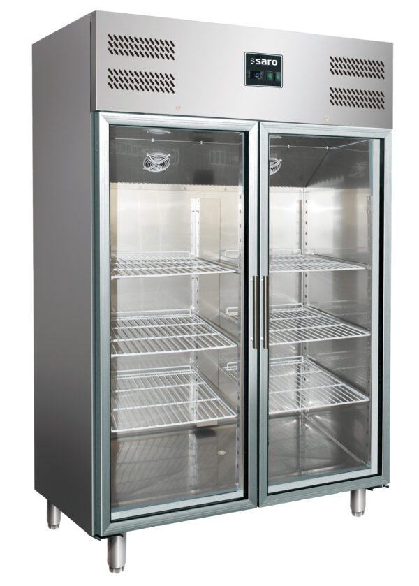 SARO Gewerbekühlschrank mit Glastüren - 2/1 GN,
Modell GN 1200 TNG
