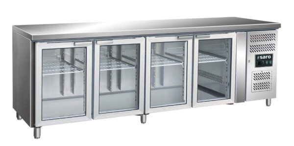 PTM Kühltisch mit 4 Glastüren,
Modell GN 4100 TNG