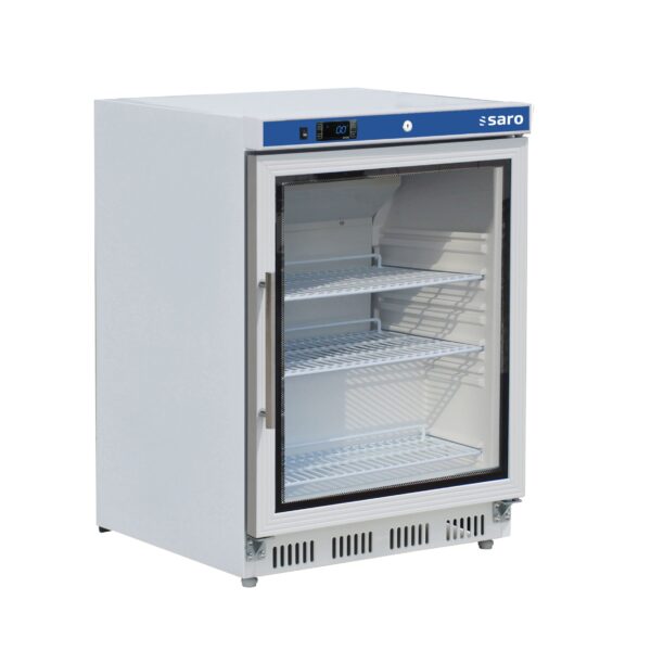 PTM Lagerkühlschrank mit Glastür - weiß,
Modell HK 200 GD V2
