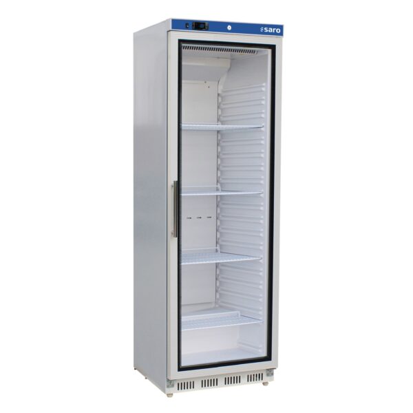 SARO Lagerkühlschrank mit Glastür - weiß,
Modell HK 400 GD V2
