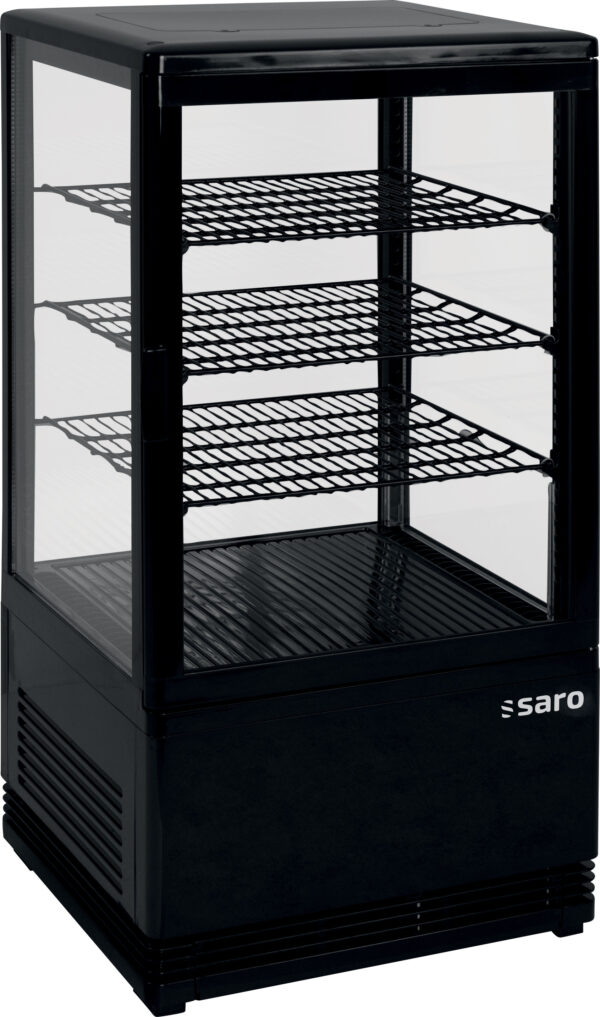 PTM Mini-Umluftkühlvitrine 68 Liter,
Modell SC 70 schwarz