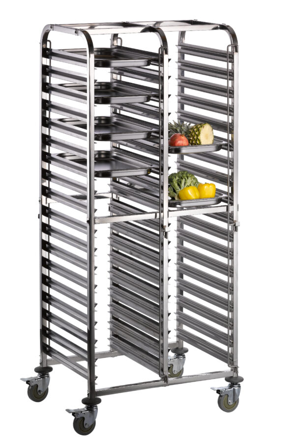 SARO Regalwagen für Backbleche 600 x 400 mm
Modell LIAM DUO