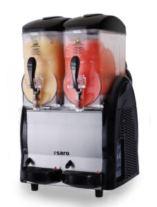 SARO Slush-Eis-Maschine 2x12 Liter Frontansicht