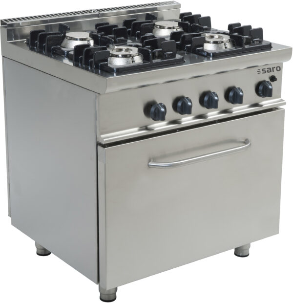 PTM Gasherd mit Gasbackofen
Modell E7/KUPG4LO