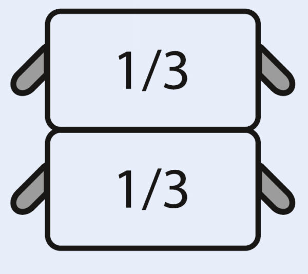 PTM E7/CPCEXE Nudelkorb-Set: 2 x 1/3 GN