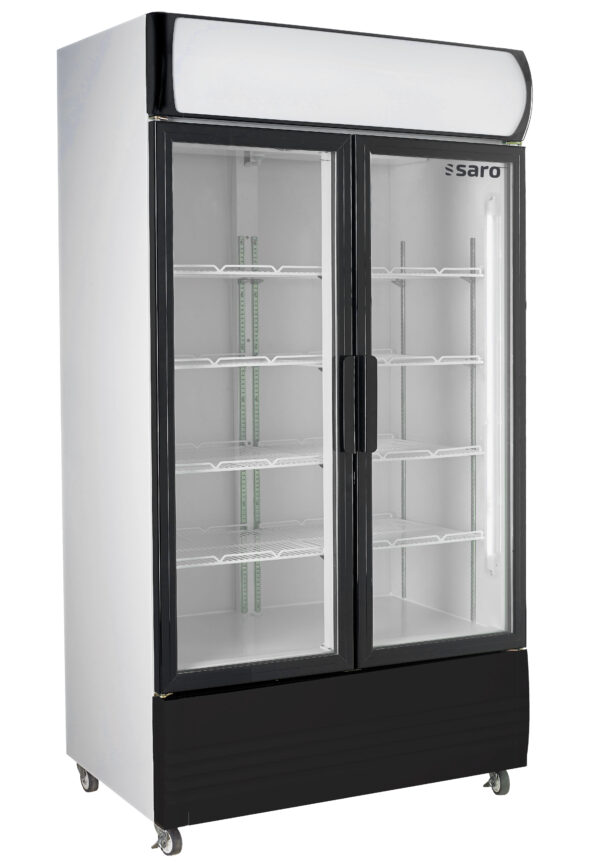 PTM Kühlschrank mit 2 Glastüren und Werbetafel,
Modell GTK 580