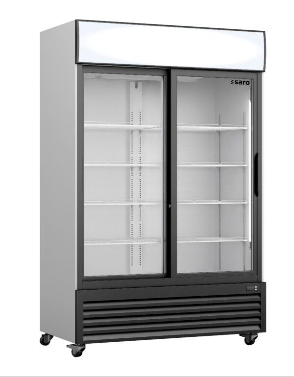 PTM Kühlschrank mit Glasschiebetüren + Werbetafel,
Modell GTK 700 SD