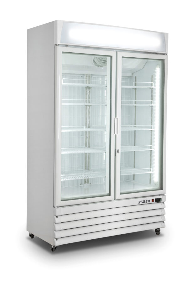 PTM Tiefkühlschrank mit 2 Glastüren,
Modell D 800 - weiß