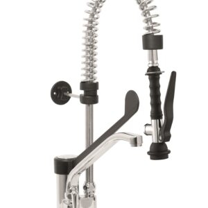 SARO Einloch-Vorspülbrause+Hebel-Armatur schwarz
Modell EMMI