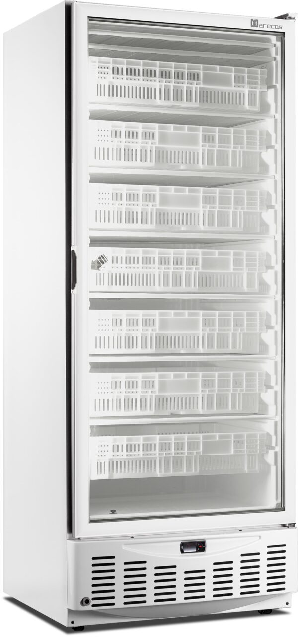 PTM Tiefkühlschrank mit Glastür - weiß,
Modell MM5 N PV