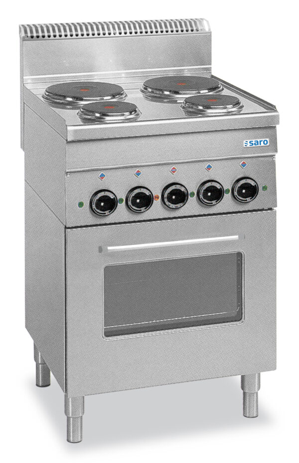 PTM Elektroherd mit Elektrobackofen, 4 Platten 600 Line Standmodell E4F6