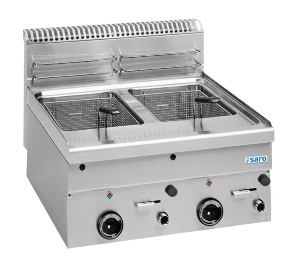 PTM Gas-Fritteuse 8+8 L Tischmodell GF66