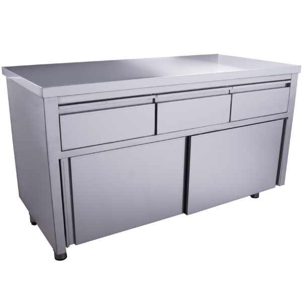 PTM Schiebetürenschrank mit 3 Schubladen, 1400X700mm