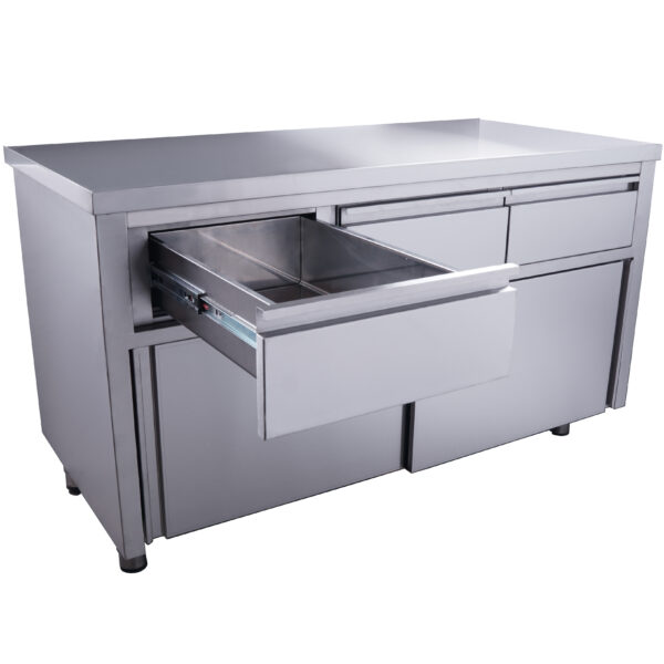 PTM Schiebetürenschrank mit 3 Schubladen, 1400X700mm – Bild 2