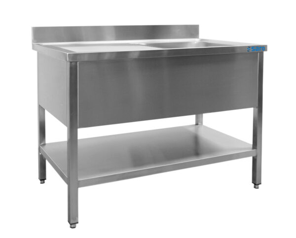 PTM Spültisch 1 Becken, rechts - B 1000 x T 700 mm