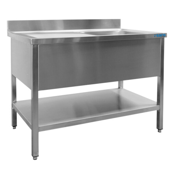 PTM Spültisch 1 Becken, rechts - B 1800 x T 700 mm