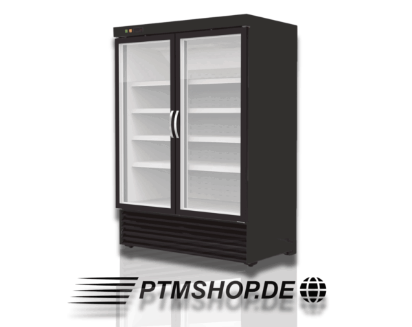 PTM Blackline – Torten-Kühlregal mit Glastür, 1,30m