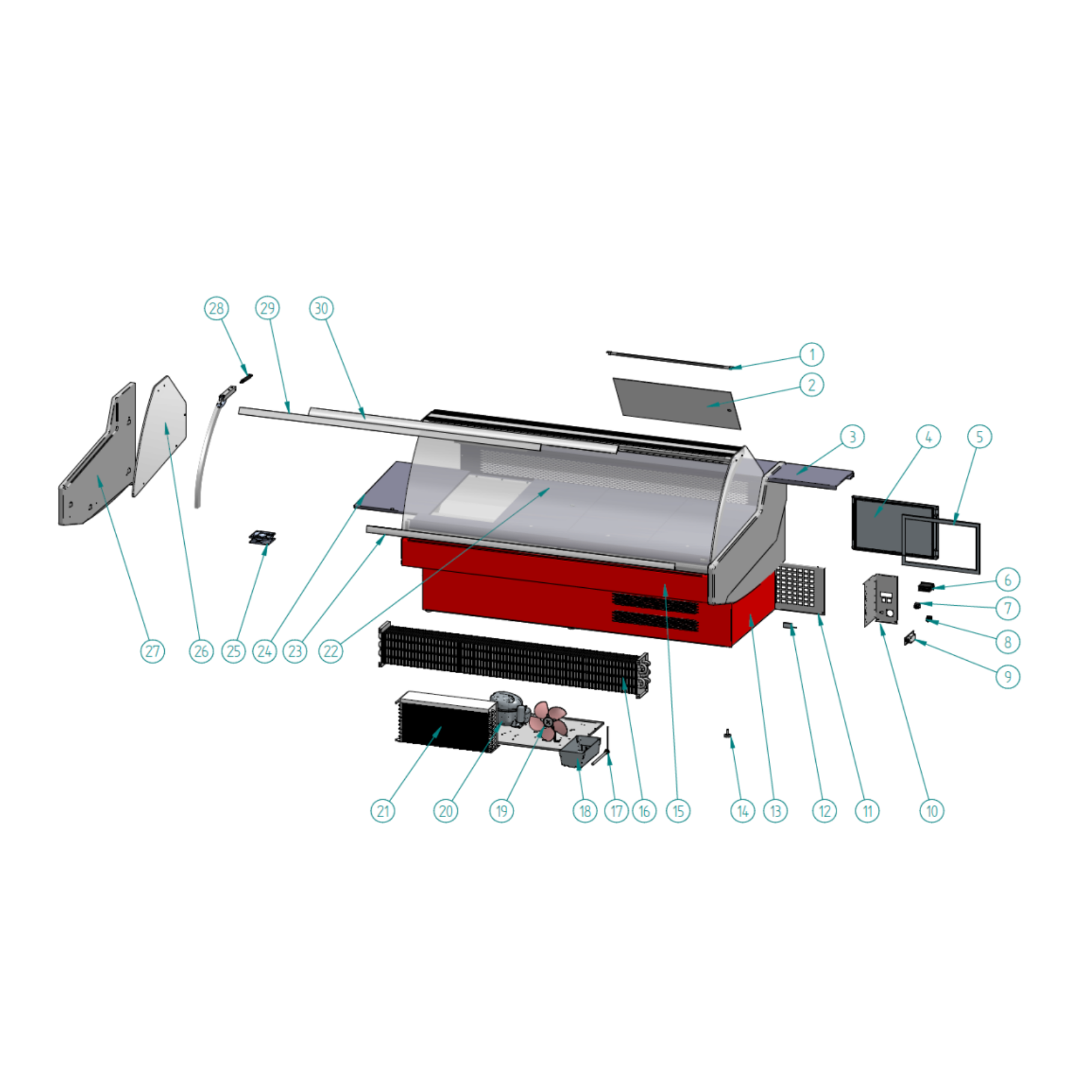 PTM BUTCHER XXL – Fleischtheke / Bedientheke / Delikatessentheke / Feinkosttheke – Bild 6