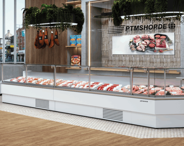 Fleischtheke mit Unterbaukühlung
