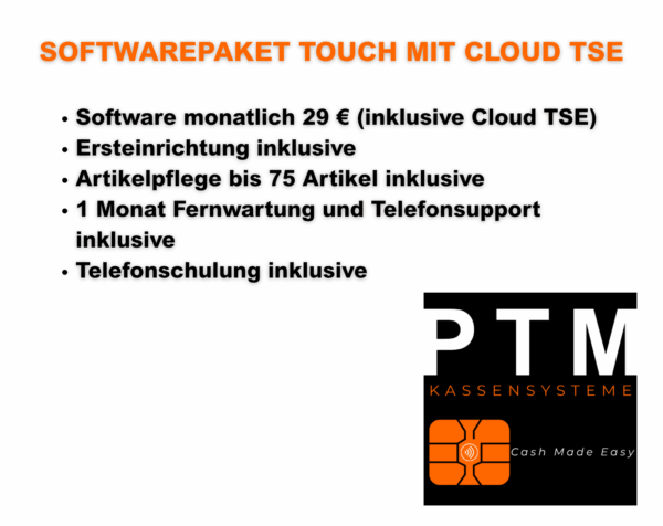 P4 Mobiles Kassensystem mit 10.1" Touch + Softwareeinrichtung mit integrierter Cloud TSE – Bild 5
