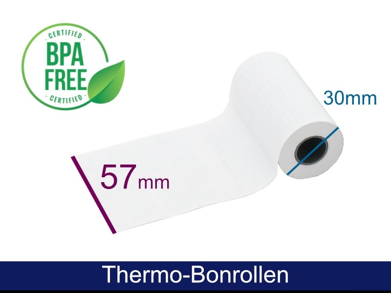 ARTDEV Thermorolle - 57 30 12 (B/D(max.)/K) mit Lastschrifttext