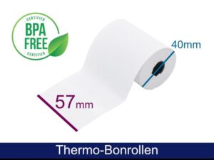 ARTDEV Thermorolle - 57 40 12 (B/D(max.)/K) mit Lastschrifttext