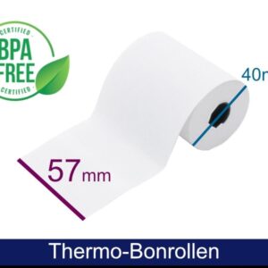 ARTDEV Thermorolle - 57 40 12 (B/D(max.)/K) mit Lastschrifttext