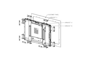 Elo Flushmount Kit für 3243L POS-Zubehör