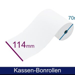 ARTDEV Kassenrolle - Normalpapier HF 114 70 12 (B/D/K)