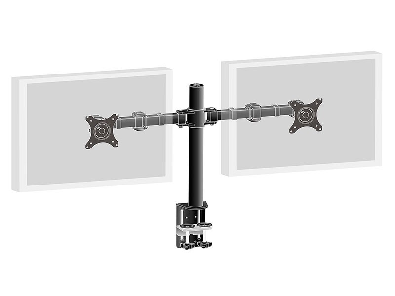 iiyama Dual-Monitorhalterung mit Klemme für zwei Displays bis 30"