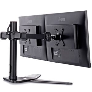 iiyama Dual-Monitorhalterung mit Standfuss für zwei Displays bis 30"