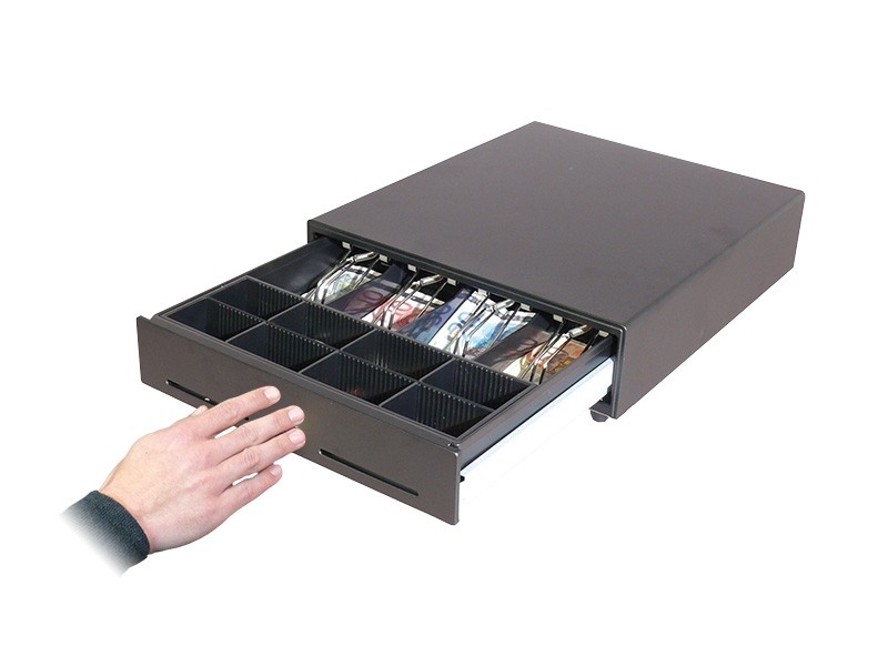 ARTDEV AC-3540 Touch - Kassenlade - anthrazit - manuelle Push Öffnung