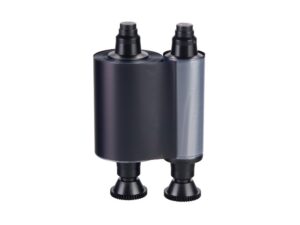 Evolis R3012 - 2 Panel Einfarbig KO - Schwarz TT + lackiert - 500 Karten/Rolle