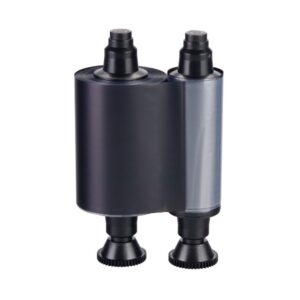 Evolis R3012 - 2 Panel Einfarbig KO - Schwarz TT + lackiert - 500 Karten/Rolle