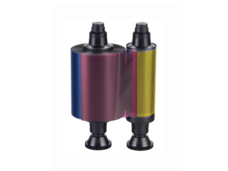 Evolis R3013 - 5 Halb-Panel / Half-Panel Farbband - YMCKO - 400 Karten/Rolle