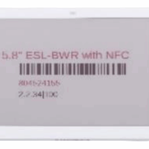 ESL Preisschild 5,8 Zoll Weiß zur Befestigung an Regalschienen oder Körben – elektronisches Regaletikett für digitale Preisauszeichnung im Handel